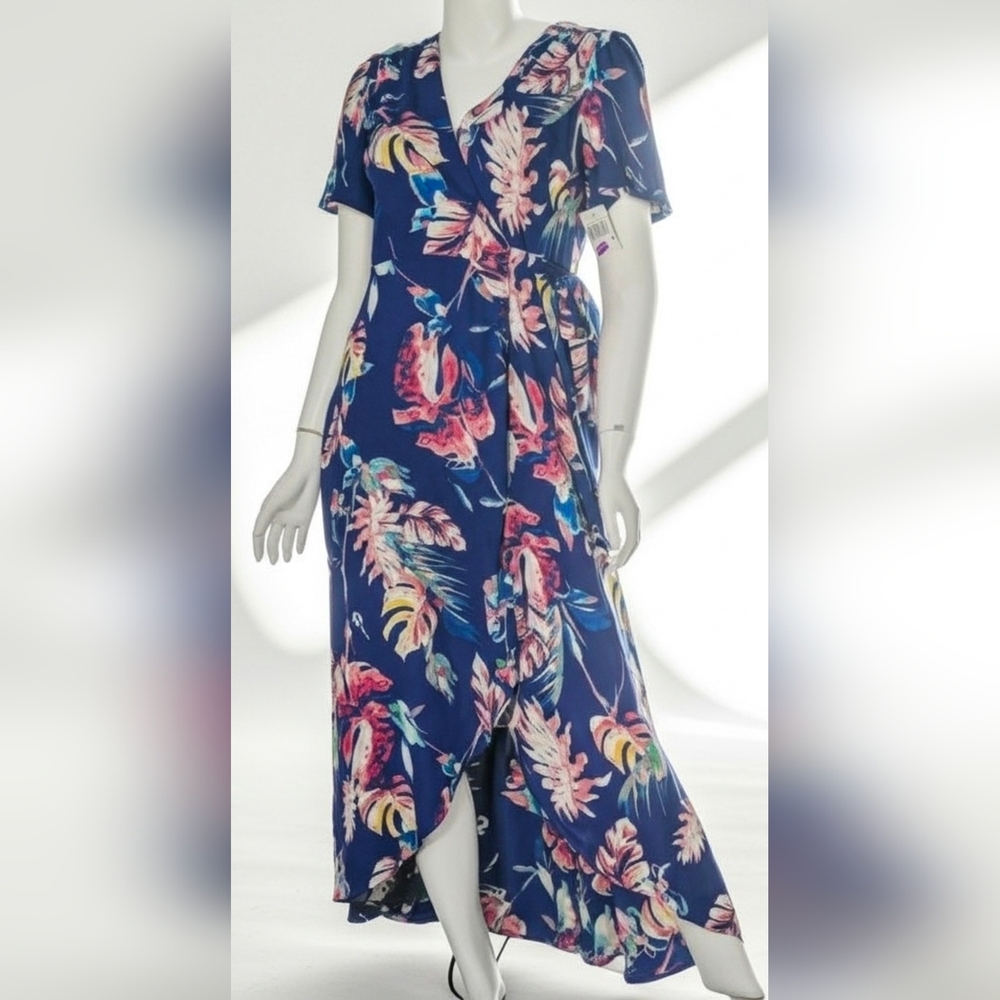 Floral Blue Maxi Dress